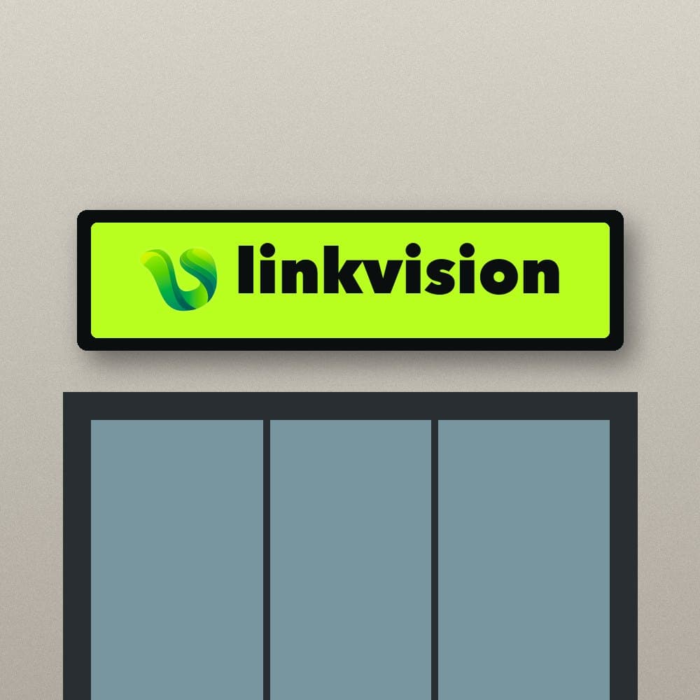 Caisson lumineux en Dibond